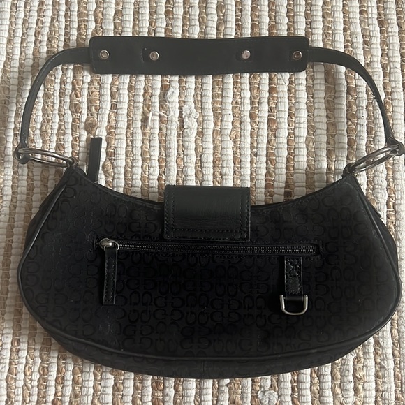 Guess Small Black Handbag with Silver Hardware - Picture 4 of 7